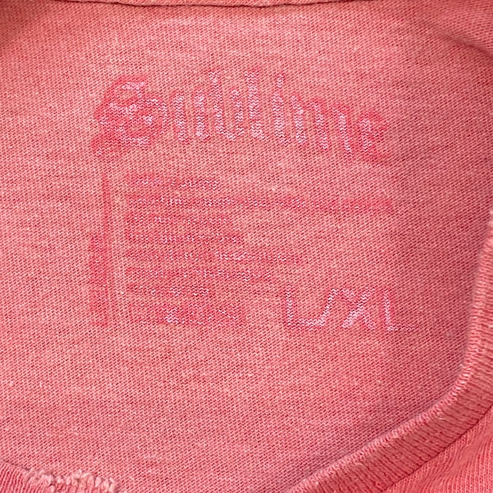 Sublime Band TShirt Sz XL Mens Pink Grunge Distressed Sun Logo Long Beach Tee - Picture 4 of 7